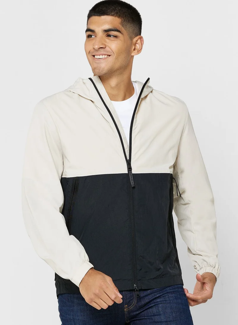 CALVIN KLEIN Colorblock Hooded Jacket