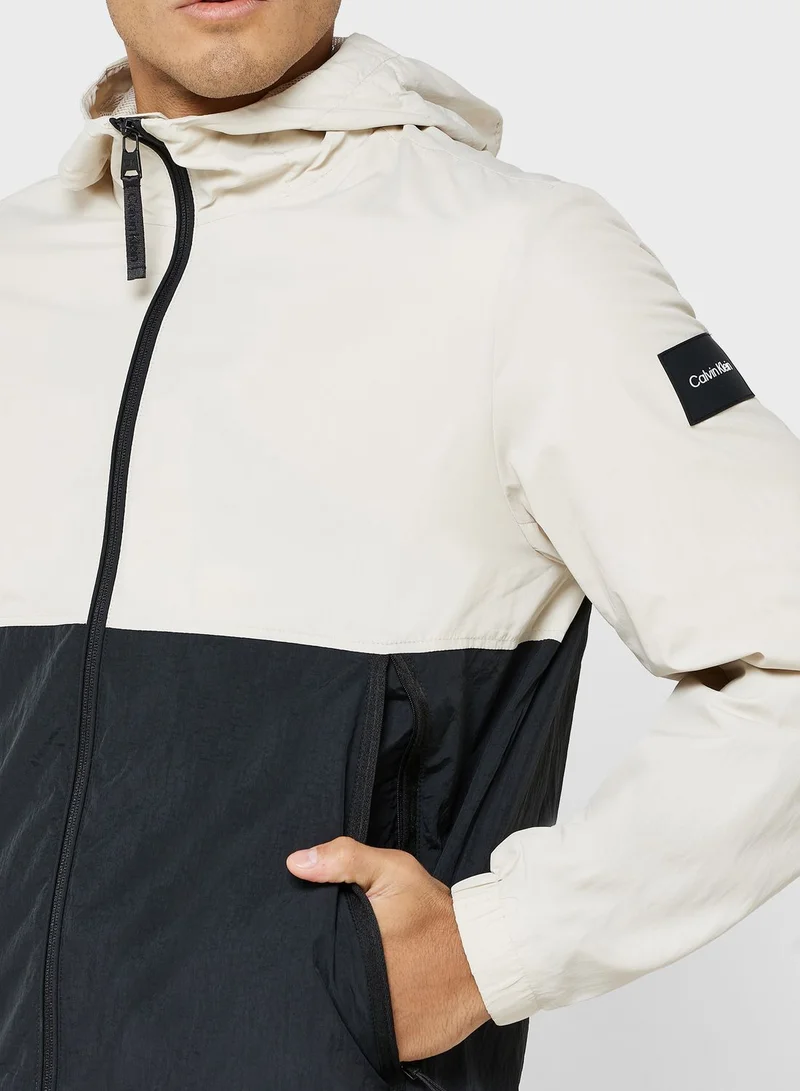 CALVIN KLEIN Colorblock Hooded Jacket