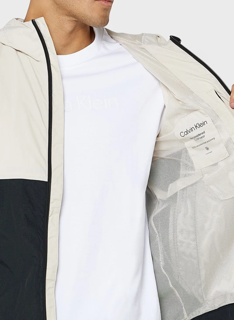 CALVIN KLEIN Colorblock Hooded Jacket