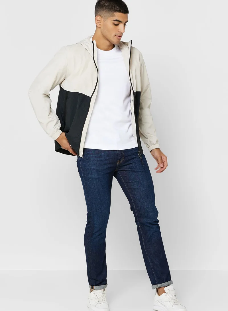 CALVIN KLEIN Colorblock Hooded Jacket