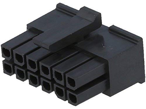 Molex Micro-Fit 3.0 dual row (12 Circuits) Male & Female receptacle plug, w/Terminal sockets, (Pack of 1 Complete Set) - Image 3