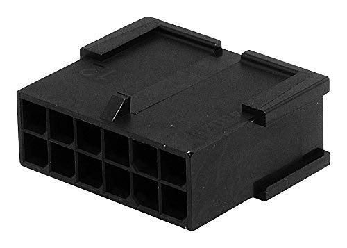 Molex Micro-Fit 3.0 dual row (12 Circuits) Male & Female receptacle plug, w/Terminal sockets, (Pack of 1 Complete Set) - Image 2