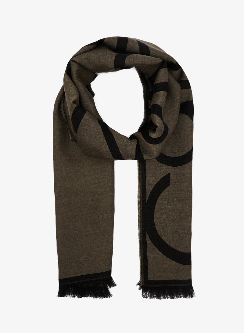 CALVIN KLEIN Logo Jacquard Stole - Image 2