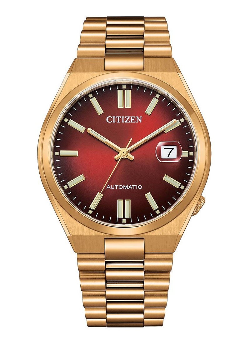 CITIZEN Tsuyosa Automatic Red Dial Gold Stainless Steel - NJ0153-82X