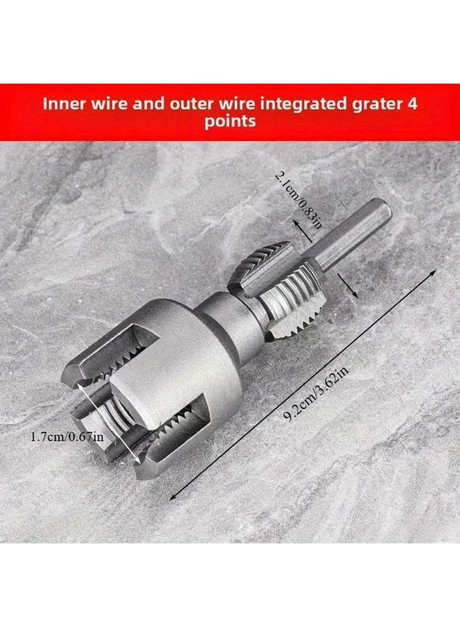 Carbon Steel Thread Tap Set 4 6 Point for PPR PE PVC Pipe Quick Install - Image 2