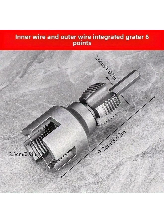 Carbon Steel Thread Tap Set 4 6 Point for PPR PE PVC Pipe Quick Install - Image 3