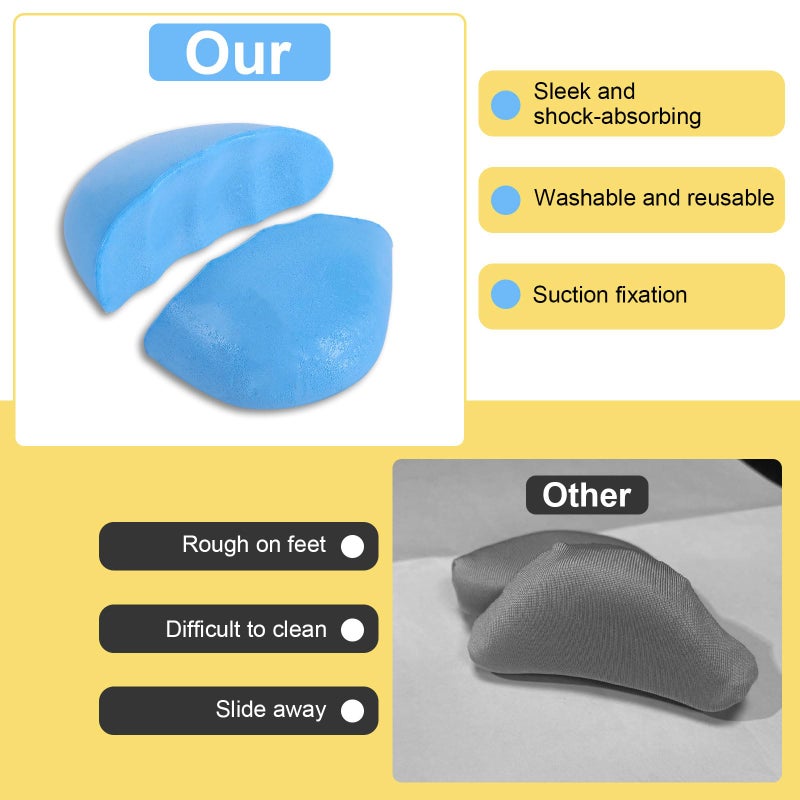 Qiuruoo Shoe Filler for Too Big Shoes Women and Menï¼ŒShoes Too Big Inserts, Can Be Used to Fill The Inside of The Footwear ï¼ŒCushion The Pressure and Prevent Slipping Off (3 Pairs Middle Size, Blue) - Image 3