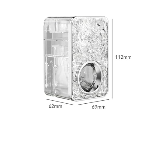 PAGALYetrade Automatic Toothpaste Dispenser Premium Wall Mounted – Transparent ABS Plastic, No-Drill Adhesive Installation, Waterproof & Space-Saving Bathroom Organizer (Toothpast Dispenser) - Image 3