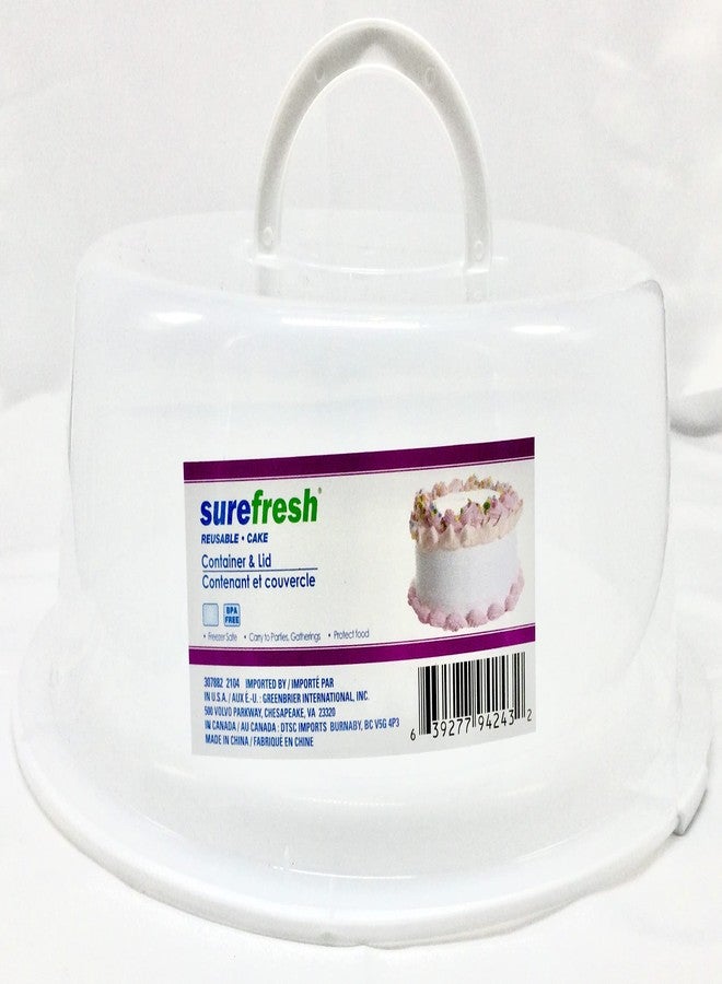 SureFresh Two 9'' Reusable Clear Cake Carriers | Containers and Lids | 2 Sets | Holiday Parties Gatherings Potlucks Buffets with Family, 307882 2104 - Image 1