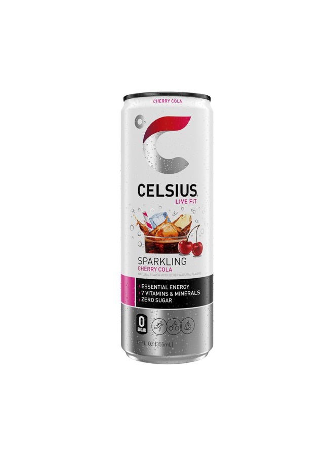 CELSIUS Sparkling Cherry Cola, Functional Essential Energy Drink 12 Fl Oz (Pack of 12) - Image 5