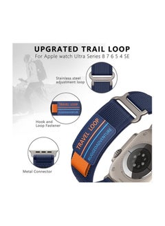 Generic Trail Loop Strap for Apple Watch Ultra Band 49mm 45mm 44mm 42mm iWatch Ultra Band Men Women, Rugged Sport Strap Soft Nylon Wristband for iWatch Ultra 2 Bands Series 9 8 7 6 5 4 3 2 1 SE  - Image 3