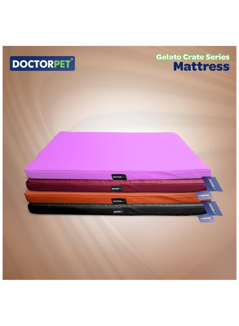 DOCTERPET مرتبة قفص دكتور بيت جيلاتو متوسطة - 53x76x6 سم - برتقالي - قماش ناعم قابل للغسل، تأثير تبريد، حشوة صديقة للبيئة، قاعدة غير قابلة للانزلاق - مثالية للقطط والكلاب المتوسطة - Image 5