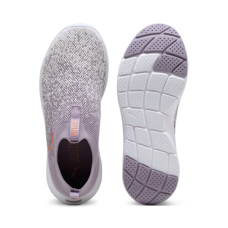 PUMA Softride Remi Womens Purple Slipon Knit Running Shoes - Image 5