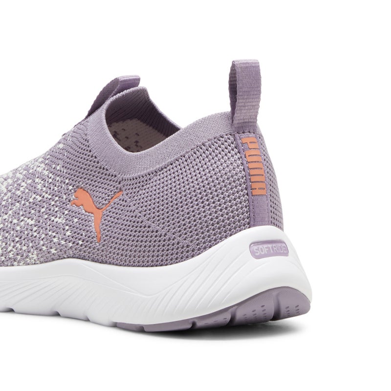 PUMA Softride Remi Womens Purple Slipon Knit Running Shoes - Image 4