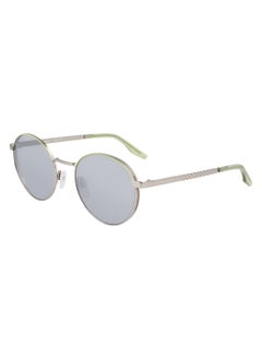 CONVERSE Women's UV Protection Round Shape Metal Sunglasses CV107S FOXING II-045-5120 - Lens Size: 51 - Satin Silver/Vitality Green  - Image 2