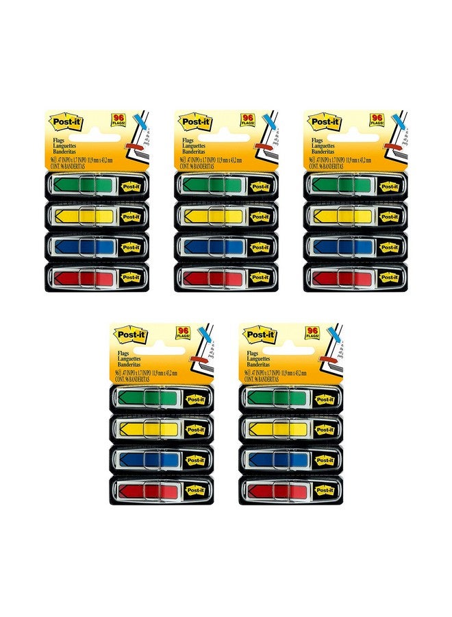 Post-it Arrow Flags Assorted Primary Colors.47 In. Wide 24/Dispenser 4 Dispensers/Pack (684Arr3) (5) - Image 1