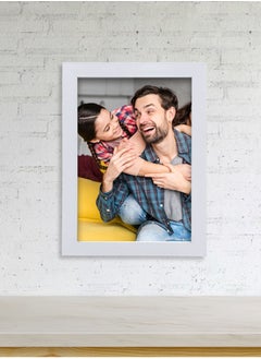 Decorhills DECORHILLS A4 Certificate and Picture Wood Grain Glass Frame - Wall Mount & Tabletop Display, White, 25x34cm, Pack of 2 - Elegant for Diplomas, Awards, and Family Photos  - Image 2