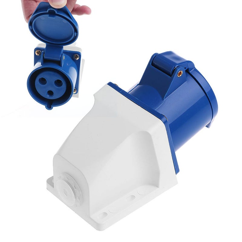 32 Amp 3-Pin Industrial Waterproof Socket - Image 2
