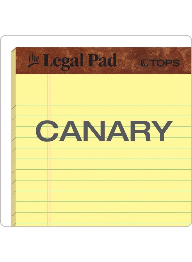 TOPS 5 x 8 Legal Pads, 12 Pack, The Legal Pad Brand, Narrow Ruled, Yellow Paper, 50 Sheets Per Writing Pad, Made in the USA (7501) - Image 5