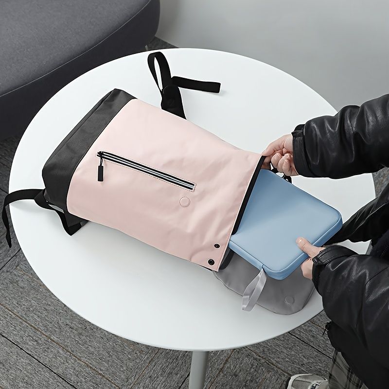 Portable Tablet Laptop Bag, iPad Storage, New Style, Waterproof, Shockproof, Leather Feel, Suitable for Men and Women - Image 5