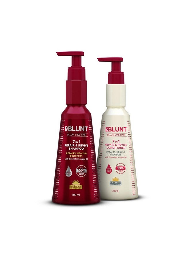 BBLUNT 7 In 1 Repair & Revive Duo | Shampoo 300Ml And Conditioner 250Gm Combo - Image 1