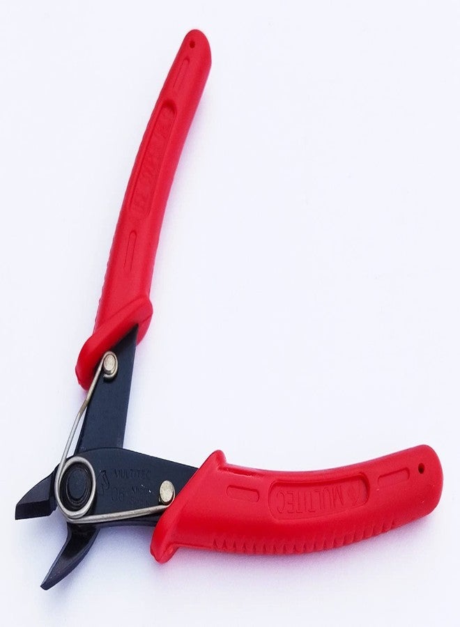 Multitec Industries Ltd Multitec 6 Alloy Steel Nippers and Micro Shears (Red) - Image 1