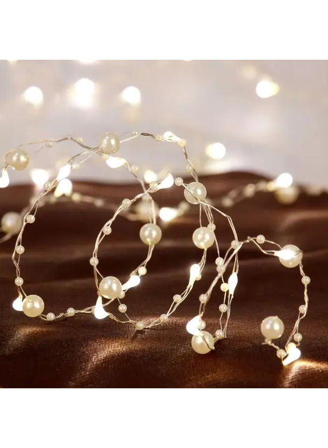50 LED 16 4ft Copper Wire Fairy Lights Warm White Battery Operated For Wedding Decor - Image 5