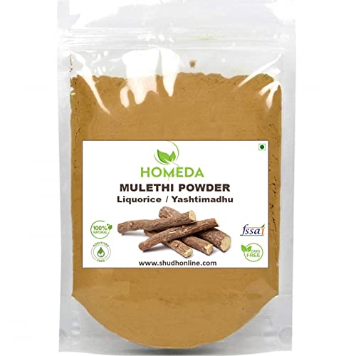 HOMEDA مسحوق جذور العرقسوس العضوي هوميدا (3.5 أونصة - 100 جرام) ، مسحوق الموليثي العضوي للوجه ، مستخلص جذور العرقسوس النقي للبشرة ، جذور العرقسوس المجففة العضوية ، مستخلص ريجاليس 0.2 رطل - Image 1