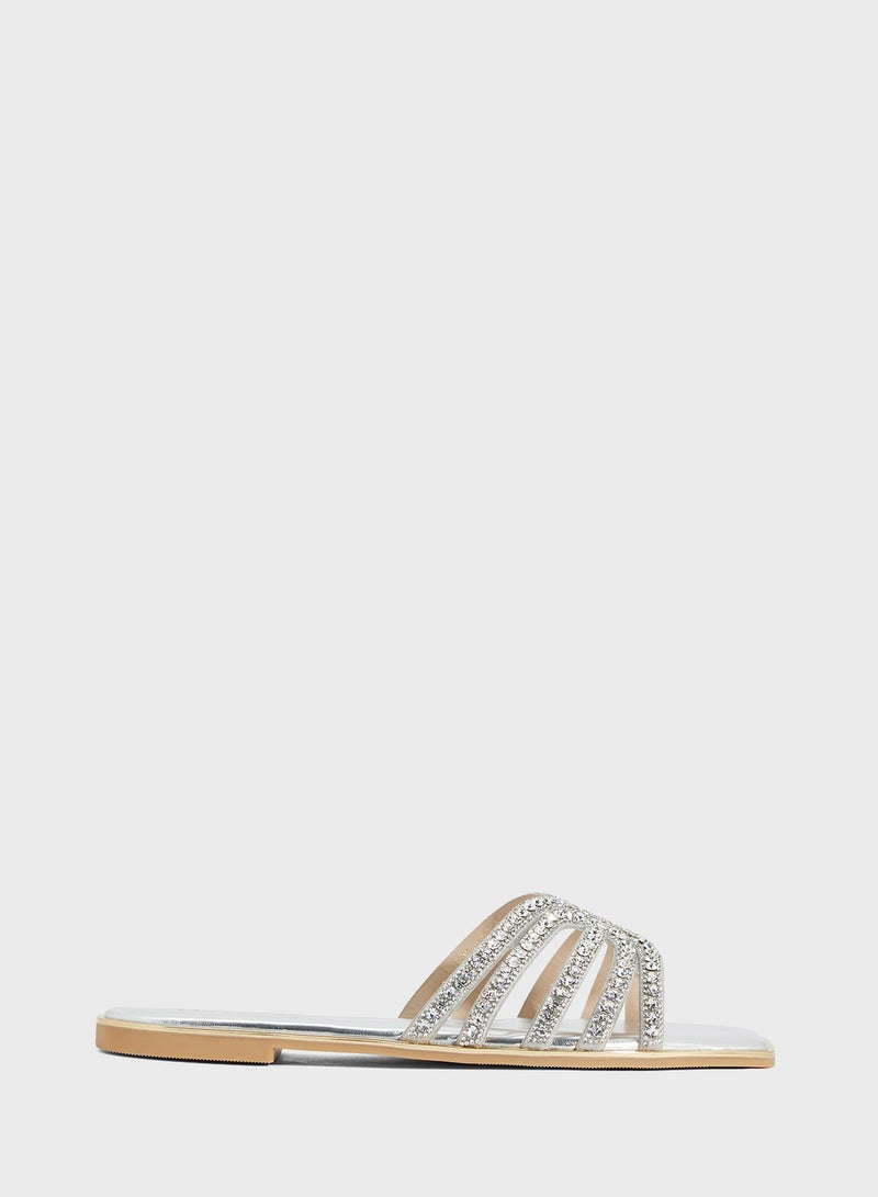 Khizana Diamante Flat Sandal  - Image 1