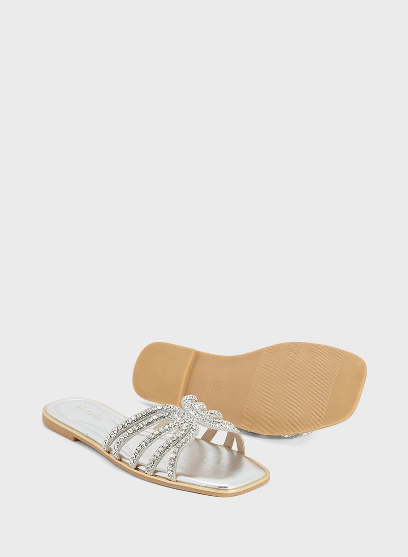 Khizana Diamante Flat Sandal  - Image 3