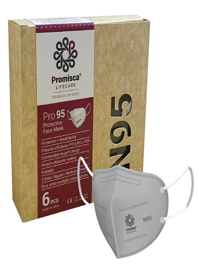بروميسكا قناع الوجه بروميسكا N95 للرجال والنساء والأطفال بألوان متعددة و3 مقاسات، مزود بحلقة للأذن وحلقة للرأس. - Image 1