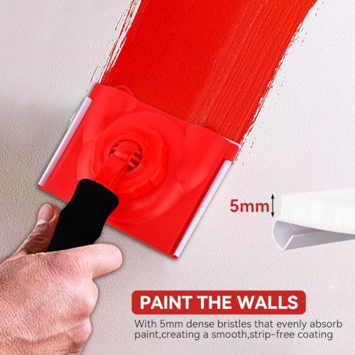 Serplex® Paint Edge Trimmer Plus with Two Replace Pads & Work Gloves, Corner Walls & Ceilings Pad Painter, Edge Painting Tool Corner Trimmer, Paint Applicator for Wall Painting, Wall & Ceiling Trim - Image 3