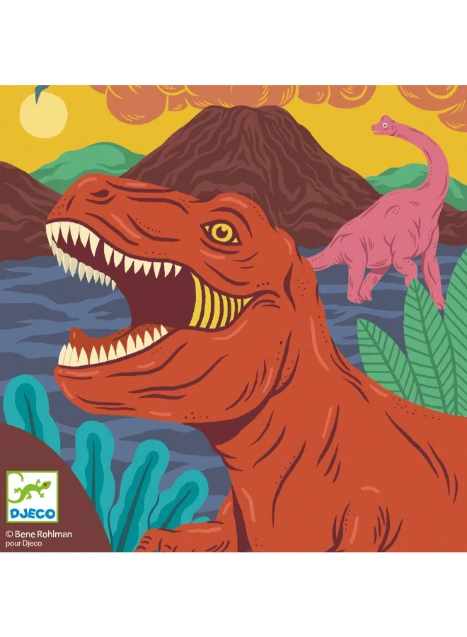 DJECO Dinosaurs Reigned Scratch Cards