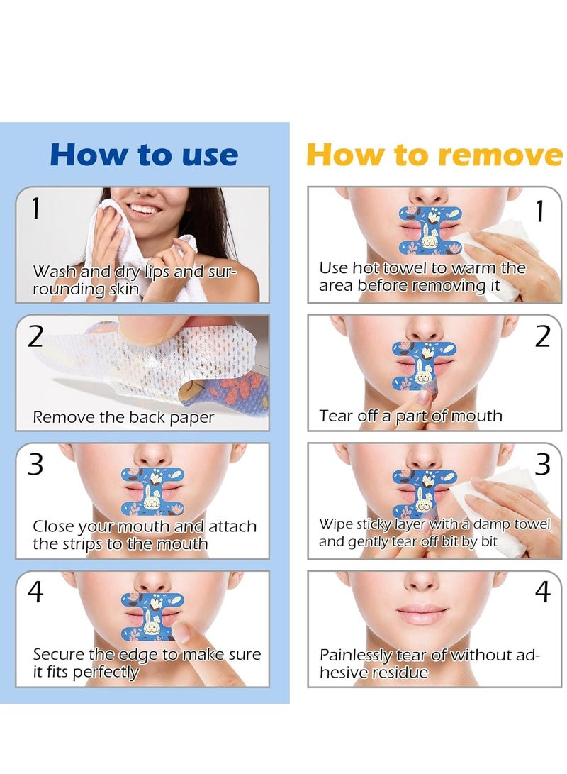 SYOSI 90PCS Mouth Tape for Sleeping for Less Breathing Snoring Relief, Gentle for Better Nose Improved Develops Nasal - Image 4