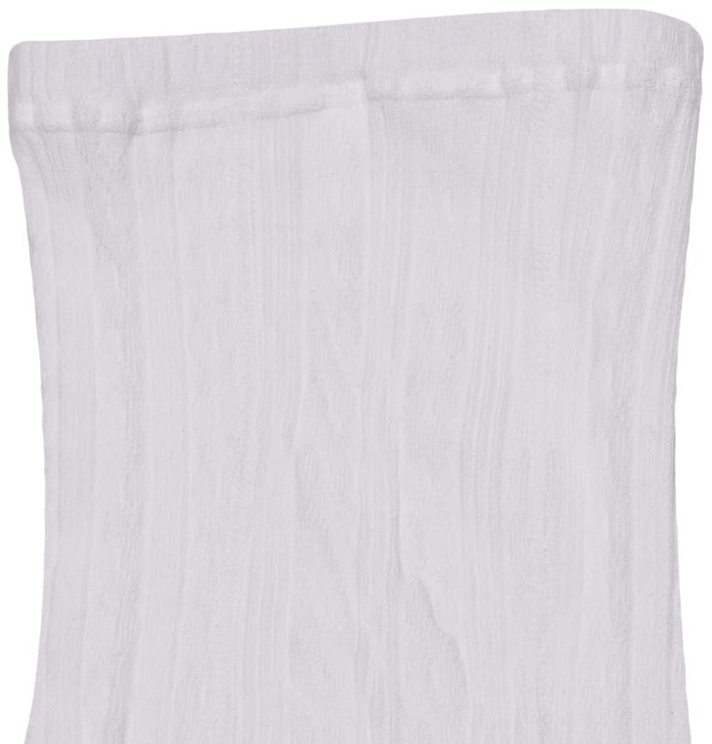 Jefferies Socks Baby Girls' Cable Tight 1 Pack, White, 6-18 Months - Image 3