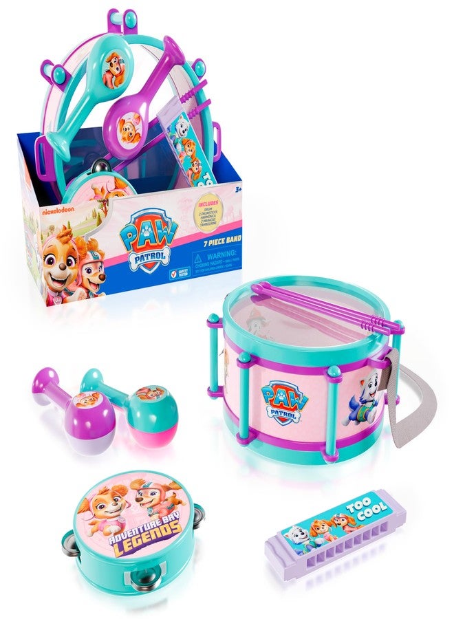 Lollipop - Paw Patrol Girls Musical Toys – Complete Toddler Instrument Set with Drum, Harmonica, Tambourine, Maraca, and Sticks, Perfect Educational Music Toys for Babies and Kids - Image 1