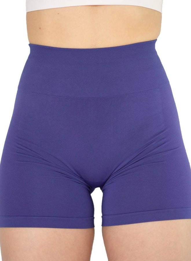 AUROLA Workout Shorts for Women Seamless Scrunch Short Gym Yoga Intensify Running Sport Active Exercise Fitness Shorts, Very Peri, S - Image 4