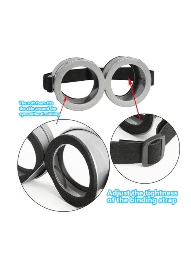 4 Pcs Costume for Kids Girls Boys Adults,Cartoon Role Play Dress Up Accessories-Yellow Beanie Hat/Goggles/Gloves/Suspenders for Holiday Birthday Halloween Christmas Dress Up,Gifts for Girls Boys (B) - Image 3