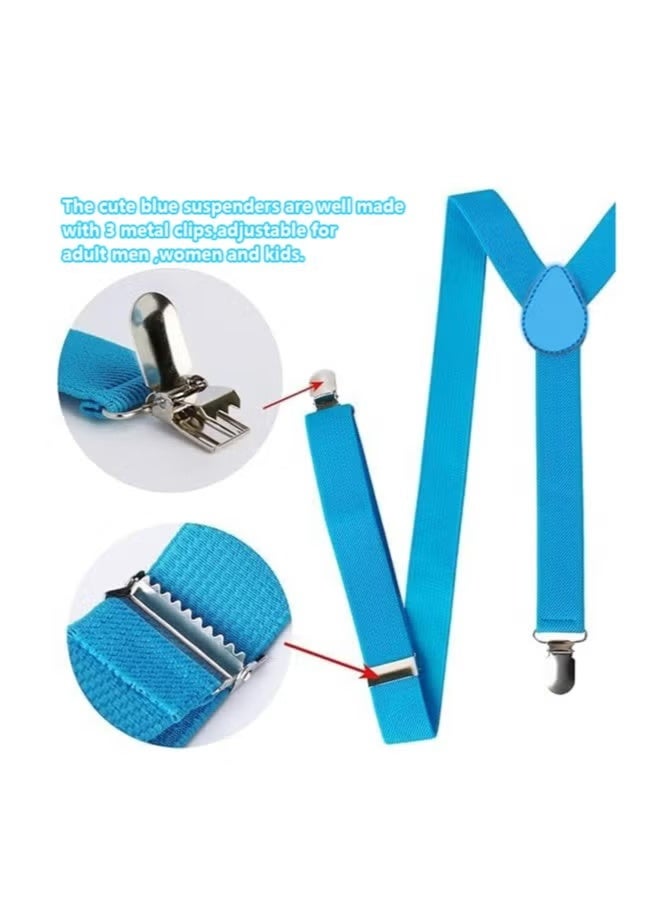 4 Pcs Costume for Kids Girls Boys Adults,Cartoon Role Play Dress Up Accessories-Yellow Beanie Hat/Goggles/Gloves/Suspenders for Holiday Birthday Halloween Christmas Dress Up,Gifts for Girls Boys (B) - Image 4