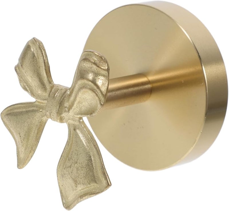 Wall Mounted Bowknot Hooks No Drilling Required Strong Durable Design for Towels Clothes Bags Entryway Bathroom - Image 2