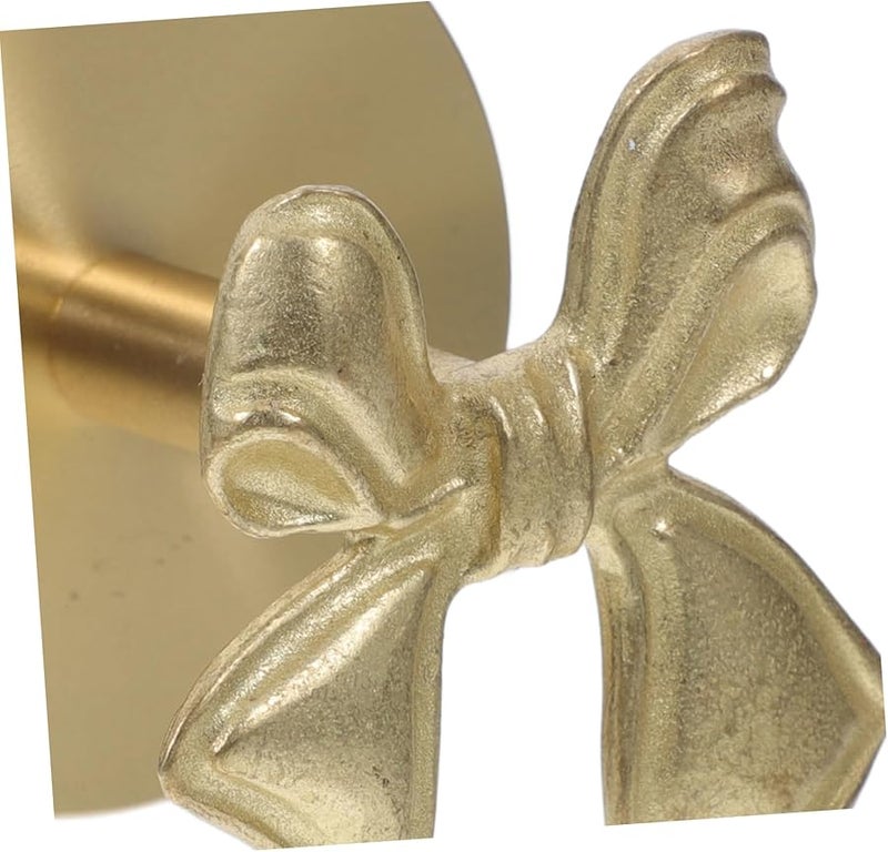 Wall Mounted Bowknot Hooks No Drilling Required Strong Durable Design for Towels Clothes Bags Entryway Bathroom - Image 4