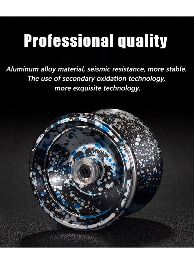 High Precision Bearing Professional Unresponsive Aluminum Metal Yo Yo Ball, Stable U Type KK Bearing Competition Special Purpose Advanced Yo Yo, Children's Educational Toys (Black)  - Image 5