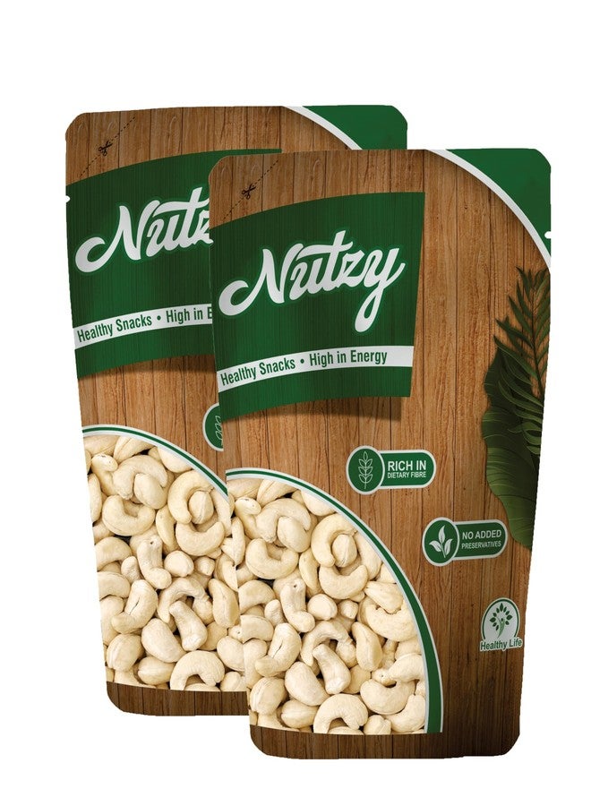 Nutzy Kaju (Cashew) 400 Grams (200 Grams X 2) for All Ages | High in Protein and Boosts Energy and Build Immunity | Healthy Nutritious Cashew Nut | Delicious Vegan & Crunchy Kaju Nut for Cooking and Raw Eating - Image 1