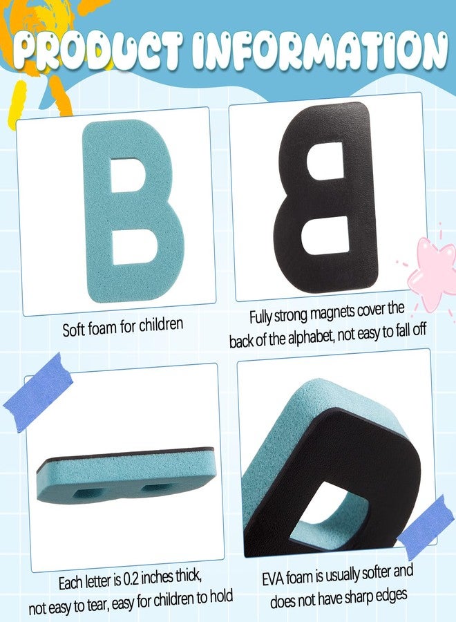 MotiMind 246 Pcs Soft Foam Magnetic Alphabet Letters Kit EVA Alphabet Learning Toys with Whiteboard and Pens Fridge Magnets for Preschool Kids Toddler Spelling and Learning (Boho Color) - Image 2