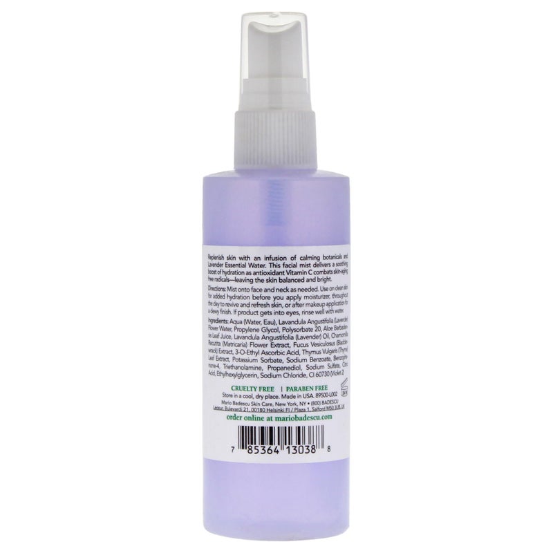 Mario Badescu Facial Spray with Aloe, Chamomile and Lavender for All Skin Types | Face Mist that Hydrates and Restores Balance & Brightness | 4 FL OZ - Image 4