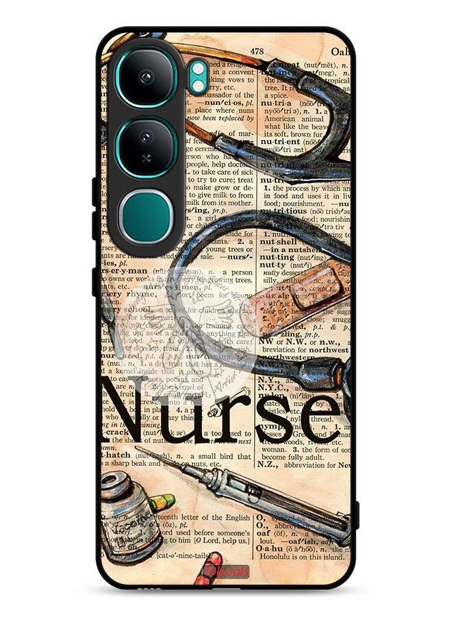 Tolwak vivo Y300 5G Protective Case Cover Nurse Vintage Tools - Image 1