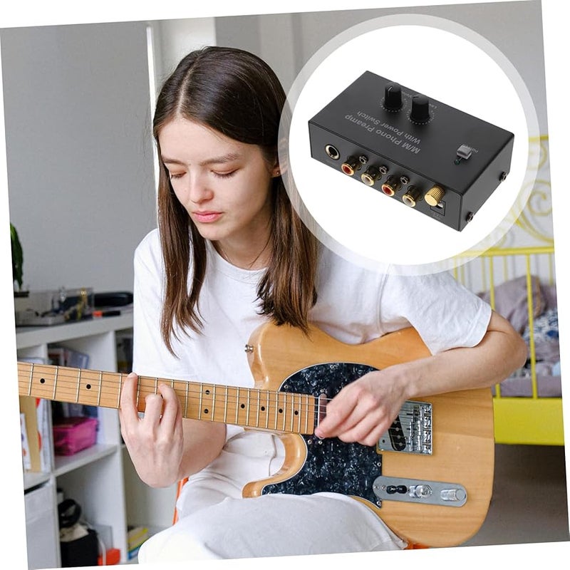 مضخم الصوت جوجوفوني للجرامافون مع تحكم في مستوى الصوت تصميم منخفض الضوضاء مشغل أسطوانات منزلي - Image 5