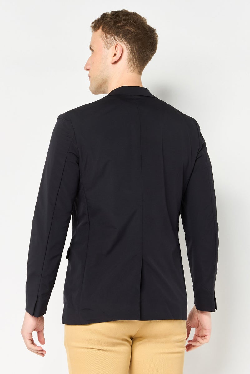 SELECTED Men Regular Fit Solid Formal Blazer, Black - Image 4