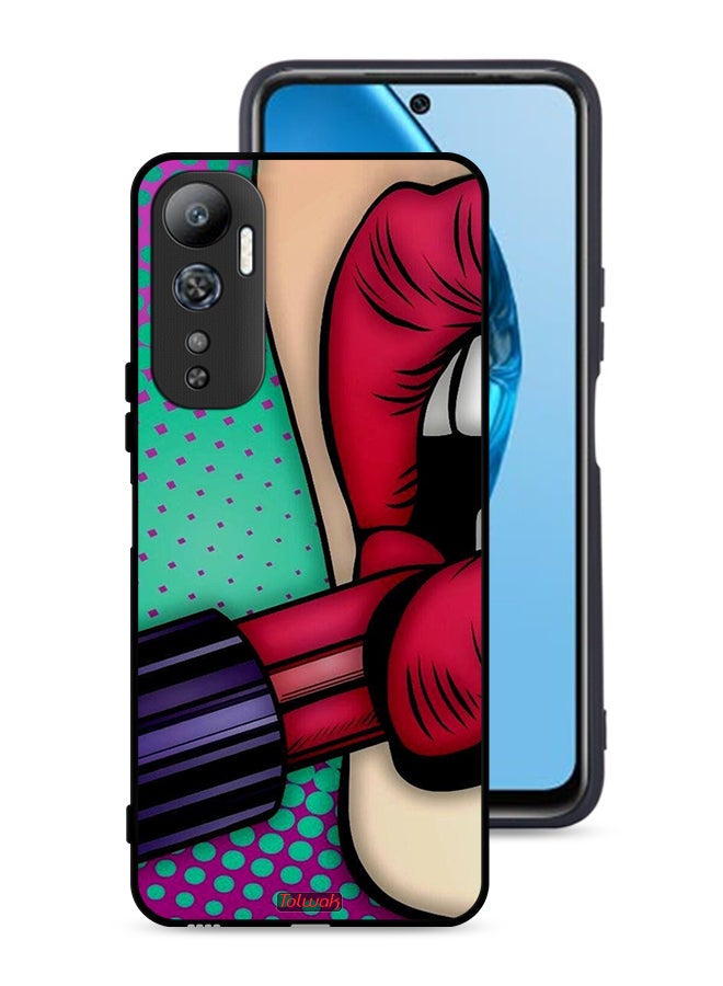Tolwak Infinix Hot 20 4G Protective Case Cover Lipstick - Image 1