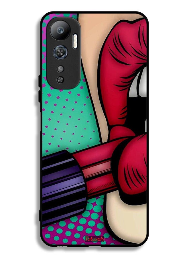 Tolwak Infinix Hot 20 4G Protective Case Cover Lipstick - Image 2